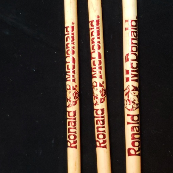 Three (3) Ronald McDonald's Fun Times collector pencils. NOS - Picture 2 of 7